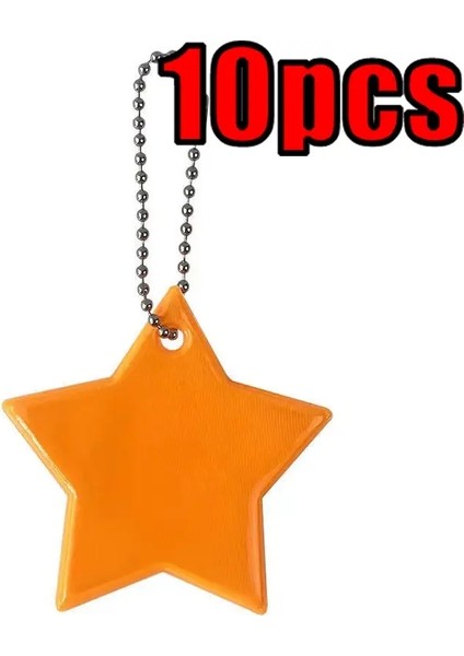 Yıldız Şekilli Çocukların Güvenlik Yansıtıcı Dişli Şık Kolye Anahtarlık Reflektörü Çanta Tekerlekli Sandalye Için 11 Renkli Renk Adı: Altın (Yurt Dışından)