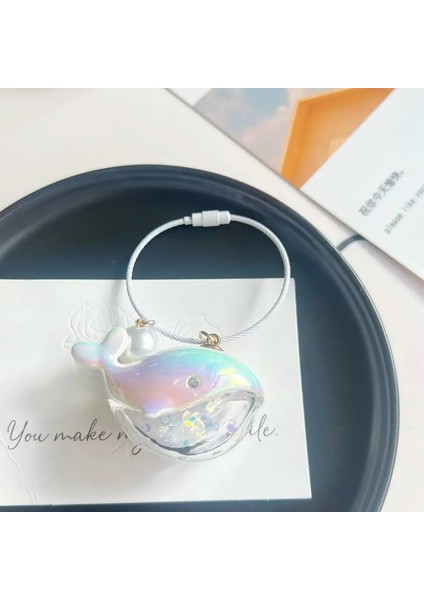 Sevimli Balina Anahtarı Kolye Aksesuarları Okul Çantası Kolye Anahtar Zincirler Çiftler Sevgililer Romantik Hediye Çalışma Takılar Mücevher Newcolor: Balık Mavisi (Yurt Dışından)