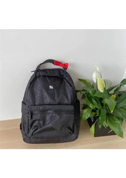 Sanrio Hello Kitty Y2K Sırt Çantası Anime Kadınlar Kawaii Karikatür Sevimli Işık Yüksek Kapasiteli Naylon Seyahat Öğrenci Çantası Hediye Rolor: Bej (Yurt Dışından)