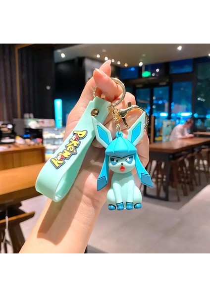 Miniso Karikatür Anime Yaratıcı Eevee Keychain Pikachu Bebek Araba Dekorasyon Seyahat Uzmanı Sırt Çantası Dekorasyon Keychain Partisi Hediye Renk: 5 (Yurt Dışından)