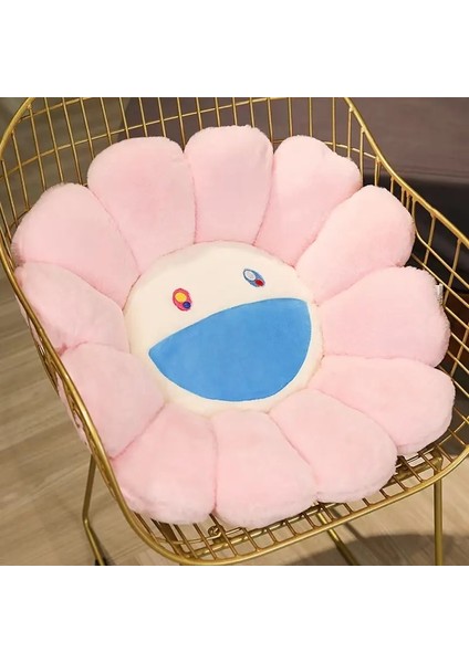 40/60CM Ayçiçeği Peluş Peluş Yastık Yumuşak Peluş Çiçek Yastığı Bitki Paspas Kanepe Yatağı Sırt Yastığı Kawaii Oda Dekor Hediyeleri Renk: 40COM (Yurt Dışından)