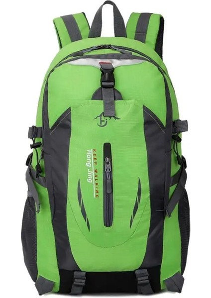Yeni Dalı Kamp Sırt Çantası 40L Büyük Kapasiteli Seyahat Sırt Çantası Naylon Su Geçirmez Açık Çantalar Yürüyüş Seyahat Çantası Renk: Yeşil (Yurt Dışından)