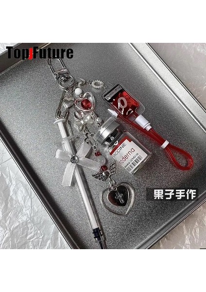 Harajuku Gotik Y2K Kız Kadınlar Erkekler Cadılar Bayramı Dekorasyonları Cosplay Punk I Kan Tipi Ana Zincir Vampir Diarles Süsnen Hediye Rolor: Style1 O (Yurt Dışından)