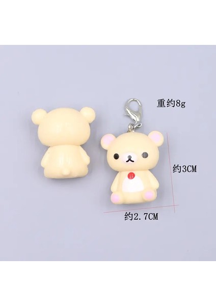 Rilakkuma Anahtar Zinciri Çift Rahat Ayı Sevimli Anahtar Zincirleri Yeni Çanta Araba Anahtarları Yüzük Kolye Dekor Çocuk Oyuncakları En Iyi Arkadaş Renk: 8 (Yurt Dışından)