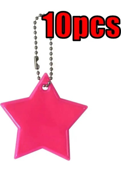 Yıldız Şekilli Çocukların Güvenlik Yansıtıcı Dişli Şık Kolye Anahtar Zincir Reflektörü Çanta Tekerlekli Sandalye Için 11 Renkli Renk Adı: Pembe (Yurt Dışından)