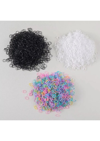 1500PCS Kızlar Renkli Tek Kullanımlık Kauçuk Bant Saç Bağları Kafa Bandı Çocuk At Kuyruğu Tutucu Grupları Çocuklar Saç Aksesuarları Color: 1500PCS-C (Yurt Dışından)