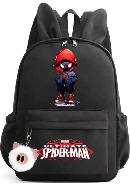 Örümcek Adam Sırt Çantası Kızlar Erkekler Erkek Çocuk Rucksack Sıradan Okul Çantaları Seyahat Tavşan Kulakları Sırt Çantaları Mochila Seyahat Çantası Renk: 004 (Yurt Dışından)
