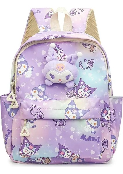Sanrio Hello Kitty Kuromi Cinnamoroll Yeni Moda Çocuk Okulu Çantası Sevimli Büyük Kapasiteli Çocuklar Sırt Çantası Kolej Çantası Renk: C (Yurt Dışından)