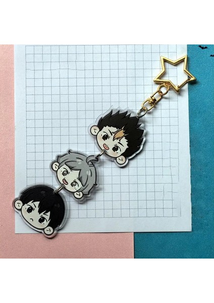 Anime Haikyu !! Cosplay Komik Uzun Anahtarlık Çanta Kolye Fan Koleksiyonu Sahne Noel Hediyesi: A3 (Yurt Dışından)