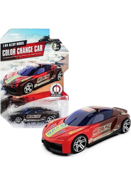 Alaşım Araba Model Oyuncaklar Çocuklar Için 1:64 Sıcaklığa Duyarlı Renk Değiştiren Mini Yarış Araba Ataleti Arabalar Boy Doğum Günü Hediyesi Renk: C (Yurt Dışından)