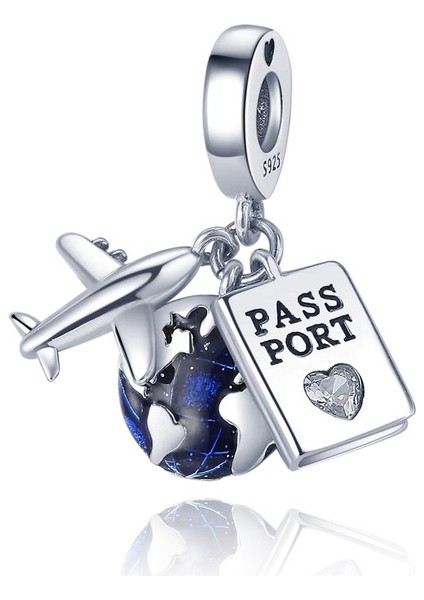 Otantik 925 Sterlıng Gümüş Moment Çanta Charm Counter Tutucu Anahtar Seti Uyum Kadın Mücevherleri Için Pan Takılar Diy Gem Renk: KTC008 (Yurt Dışından)