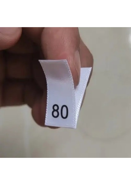 50PCS Saten Baskı Boyut Etiketi Çocuklar Için Sayı 56 62 68 74 80 86 92 98 104 110 116 122 128 134 140 146 Giysi Boyutlandırma Etiketleri Renk: Sayı 80 (Yurt Dışından)