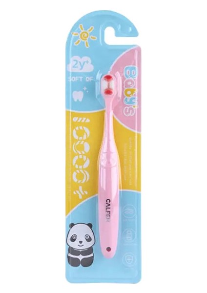 Çocukların On Bin Saçlı Yumuşak Kıl Diş Fırçası, 2 Yaşın Üzerindeki Çocuklar Için Uygun, Blister Kartı Ambalaj Rengi: Pembe (Yurt Dışından)