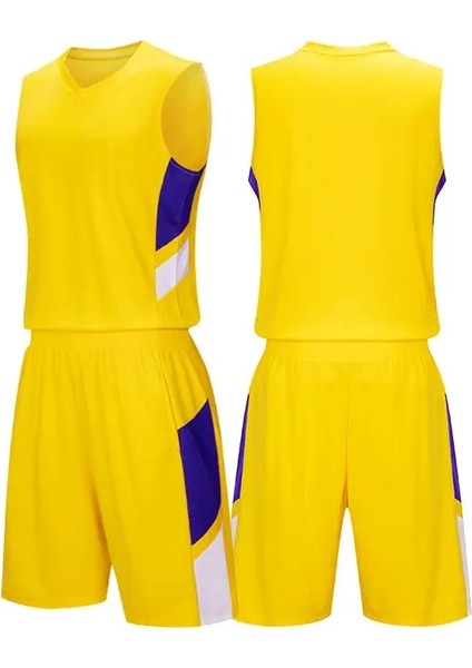 Çocuk Basketbol Forması Hızlı Kuruyan Eğitim Üniforma Gömlekleri Çocuk Spor Giyim Kiti Erkek ve Kız Eşofman Sporu Kıyleri Renk: A92-SARI/ÇOCUK Boyutu: 3xs (95-115CM) (Yurt Dışından)