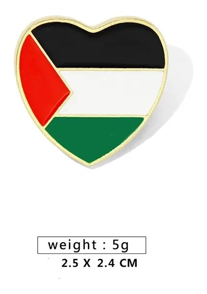 Paslanmaz Çelik Sevimli Karpuz Broş Pim Emaye Geometrik Handala Çocuk Kalp Kişiselleştirilmiş Mücevher Çantası Sırt Çantası Rozeti Menmetal Renk: F (Yurt Dışından)