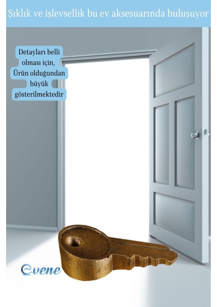 Kapı Stoperi Altın Renk Dekoratif Kapı Tutucu Durdurucu Model 5