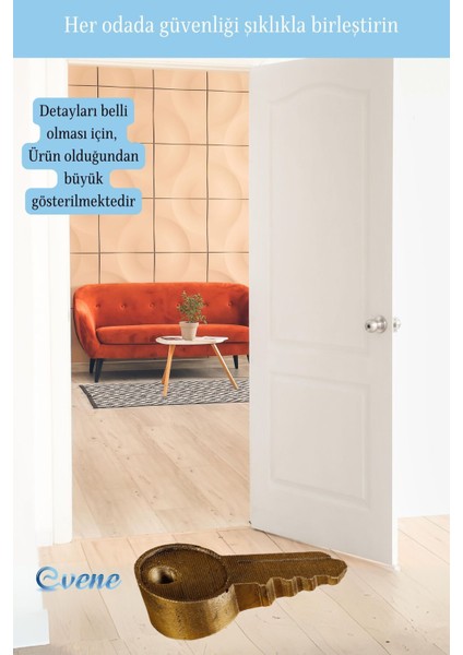 Kapı Stoperi Altın Renk Dekoratif Kapı Tutucu Durdurucu Model 5