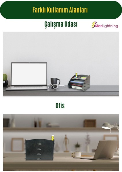 Masa Düzenleyici Organizer Evrak Rafı Masaüstü Organizer Model 3