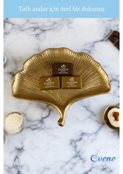 Şekerlik Sunumluk Drajelik Dekoratif Tabak Altın Eskitme Renk Model 19