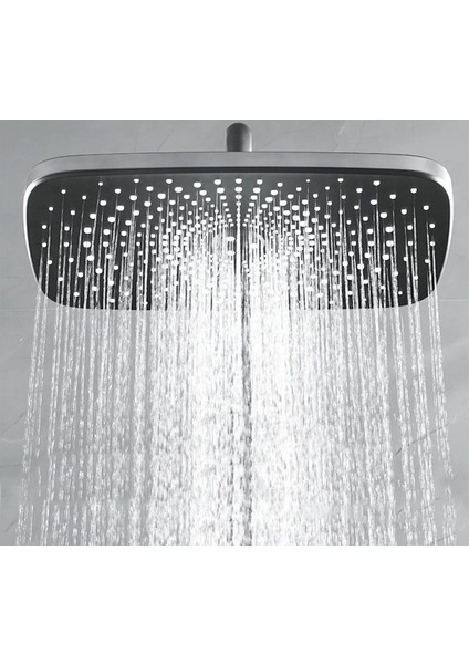 Piyano Lüx Siyah Robot Tepe Yağmurlama Banyo Duş Seti Kolay Kurulum Banyo Özel Set indirimleri