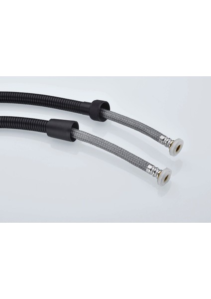 Siyah Banyo Örgülü Duş Hortumu 1,5 Metre Kopmaz Patlamaz Duş Sistemleri Hortum modelleri