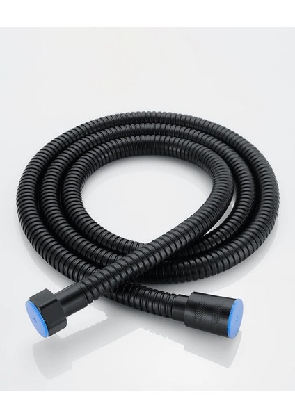 Siyah Banyo Örgülü Duş Hortumu 1,5 Metre Kopmaz Patlamaz Duş Sistemleri Hortum indirimleri
