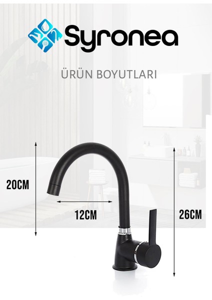 Siyah Delta Banyo Lavabo ve Mutfak Batarya Seti 3 Yıl Garanti fırsatları