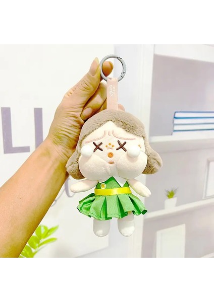 Yeni Crybaby × Uçan Küçük Polis Peluş Anahtar Key Zincir Kolye Kawaii Karikatür Sevimli Peluş Bebek Sırt Çantası Kolye Oyuncakları Kadın Hediyeler Renk: F (Yurt Dışından)