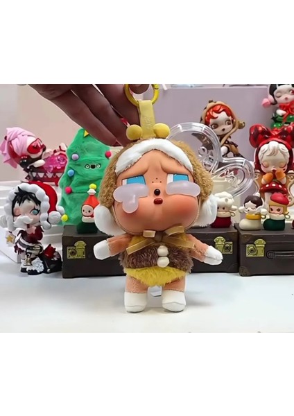 2025 Yeni Crybaby Crying Again Seri Serisi Kutu Figürleri Vinil Yüz Bebek Kravat Kolye Keychain Gizem Kutusu Oyuncak Hediye Renk: Clear (Yurt Dışından)