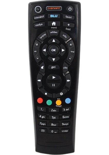 SH0807 D-Smart Hd Blu Akıllı Uydu Alıcı Kumandası