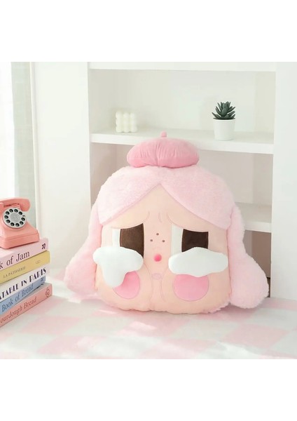 Yeni Crybaby Araba Model Başlık Geri Çevresel Atma Yastığı Karikatür Dolgulu Yumuşak Yastık Bebeği Konforlu Yastık Kız Hediye Renk: Pembe Bebek Yastığı (Yurt Dışından)
