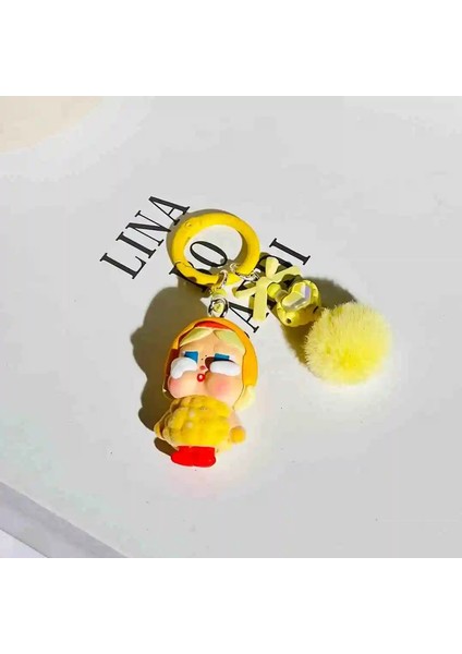 Yeni Varış Crybaby Againt Again Seri Serisi Kutu Vinil Yüz Bebek Figürü Kolye Bebek Çanta Dekor Anahtarlık Paskalya Oyuncak Hediyeleri Renk: Anahtar C 1pc/boyut: Orijinal Değil (Yurt Dışından)