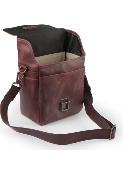 MG1328 Hakiki Deri Kamera Çantası | Hakiki Deri Dikey Kamera Çantası | Gerçek Deri | SLR/DSLR Kamera Çantası