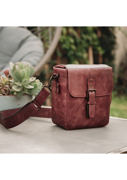 MG1328 Hakiki Deri Kamera Çantası | Hakiki Deri Dikey Kamera Çantası | Gerçek Deri | SLR/DSLR Kamera Çantası