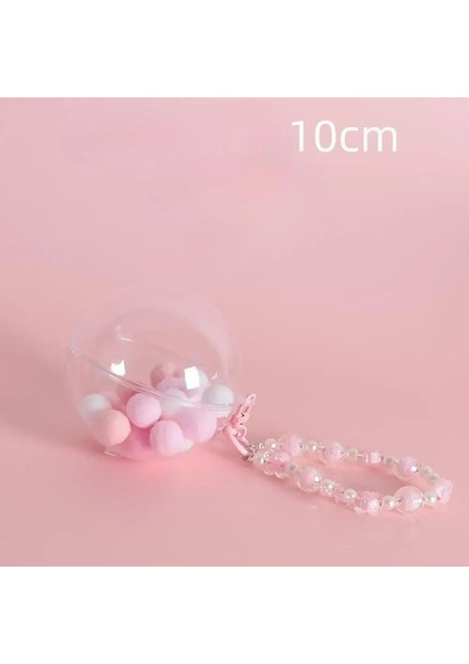 (Bebek Yok) Bebek Için 10/14CM Üç Crybaby Akrilik Şeffaf Depolama Top Çantası Popmart Renk: Küçük - Pembe/boyut: Bebek Yok (Yurt Dışından)
