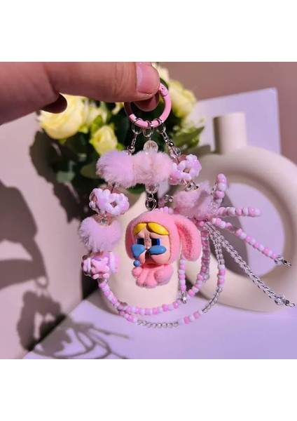 Yeni Kawaii Crybaby Keychain Karikatür Yaratıcı Üç Boyutlu Bebek Öğrencileri Okul Çantası Kolye Araba Ana Zincir Hediyeler Renk: G (Yurt Dışından)
