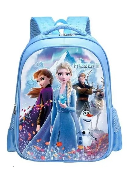 Dondurulmuş Sırt Çantası Elsa Anna Snow Queen Sevimli Sırt Çantaları Çocuklar Okul Çantası Nefes Alabilir Sırt Çantası Kızları Hediye Color: Resim Rengi (Yurt Dışından)