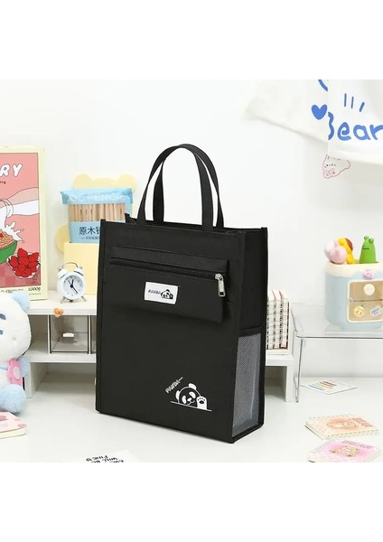 Moda Karikatür Çantalar Çok Fonksiyonlu Sağlam Su Geçirmez Çocuklar Dosya Kadın Için Okul Çantaları Kadın Erkek Kitap Kalemleri Faturalar Renk: Siyah (Yurt Dışından)
