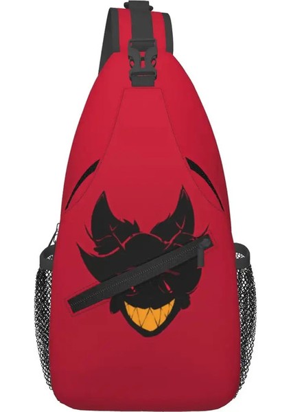 H-Hazbin H-Hotel Sling Göğüs Çantaları Crossbody Omuz Sırt Çantası Açık Spor Day Packs Fashion Bagcolor: 6 (Yurt Dışından)