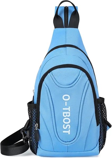 Anti Hırsızlık Göğüs Çantası Seyahat Çantası Pasaport Çantası Mini Kız Sırt Çantası Telefon Anahtarları Için Küçük Omuz Çantası Kadınlar Için Açık Hava Spor Çantaları Renk: Açık Mavi (Yurt Dışından)