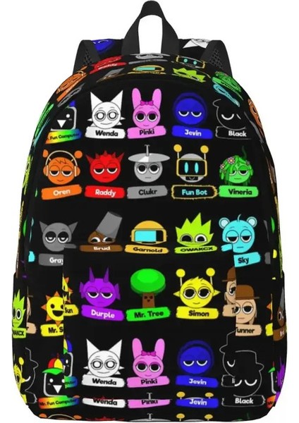 Beats Komik Sprunki Oyun Sırt Çantası Erkekler Kadınlar Genç Okulu Iş Gündüz Çantası Inanılmaz Müzik Dizüstü Bilgisayar Omuz Çantası Hediye Renk: 4/beden: Çocuklar Için (Yurt Dışından)