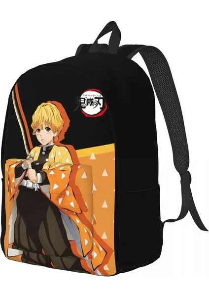 Zenitsu Demon Slayer Sırt Çantası Okul Öncesi Ilkokul Öğrenci Kitap Çantaları Pockolor ile Gündüz Paketi: 1 (Yurt Dışından)