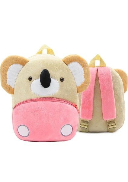 Moda Çocuk Okul Çantaları 3D Biyomimetik Hayvan Çocuklar Sırt Çantası Anaokulu Erkek ve Kız Okul Çantaları Mini Sırt Çantası Kitap Çantası 4 Renk: Koala (Yurt Dışından)
