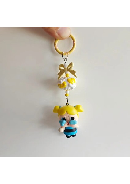 Yeni Mini Crybaby Bowkeychain Sevimli Karikatür Üç Boyutlu Bebek Sırt Çantaları Dekorasyon Kolye Araba Anahtar Zinciri Kadınlar ve Erkekler Hediyeler Renk: 03 (Yurt Dışından)