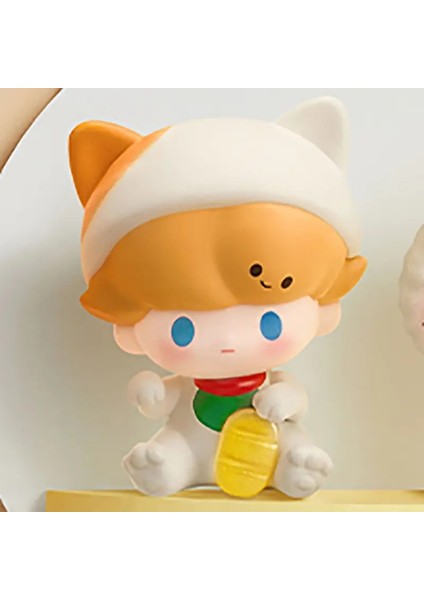 Pop Mart Popbean Lucky Cat Serisi Mini Anime Eylem Figür Tahmin Tahmin Torba Süsleme Figürinleri Ev Dekoru Masaüstü Bebekler Model Kız Hediyesi: Dimoo (Yurt Dışından)