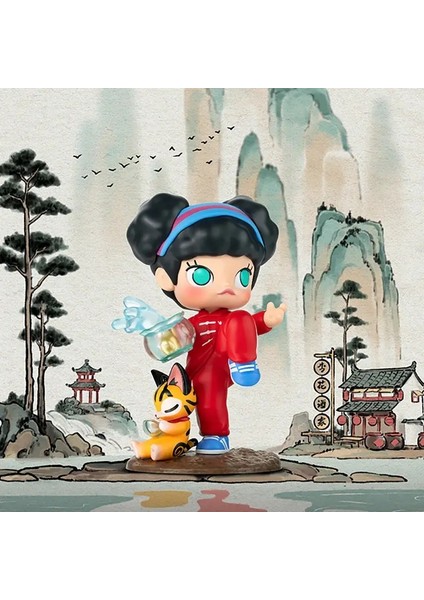 Popmart Matchless Pop Mart 14. Yıldönümü Serisi Kutu Oyuncaklar Kawaii Anime Aksiyon Figürü Sürpriz Gizem Kutusu Bebek Kız Hediye Kol: Sarhoş Usta (Yurt Dışından)