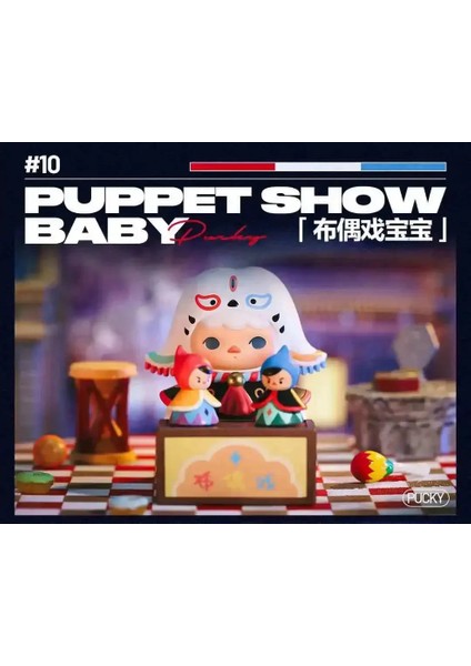 Pop Mart Pucky Festival Babies Serisi Kutu Anime Action Figür Tahmin Tahmin Torba Süsleme Figürinleri Ev Dekoru Masaüstü Moda Oyuncakları Renk: Onay Stili C (Yurt Dışından)