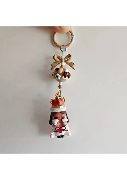 Yeni Mini Crybaby Bowkeychain Sevimli Karikatür Üç Boyutlu Bebek Sırt Çantaları Dekorasyon Kolye Araba Anahtar Zinciri Kadınlar ve Erkekler Hediyeler Renk: 02 (Yurt Dışından)