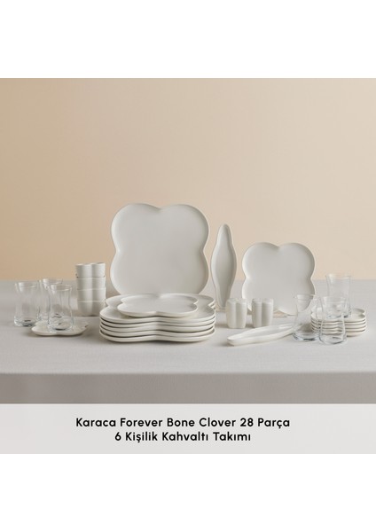 Clover 28 Parça 6 Kişilik Porselen Kahvaltı/servis Takımı modelleri