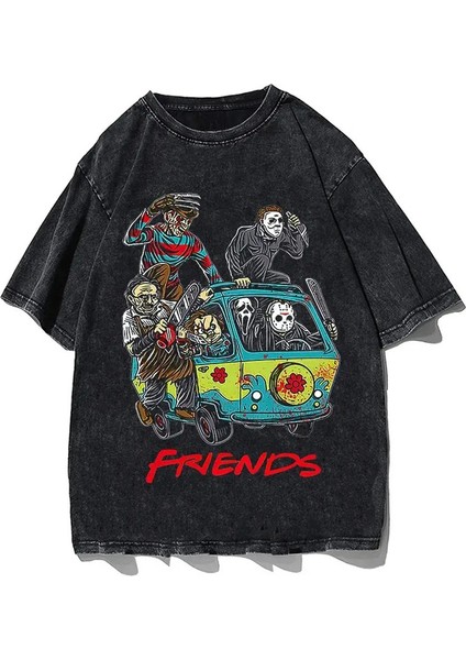 Şeytan Tarot Debiruman Devilman Crybaby Erkekler Tshirt Japonya Anime Tee Fil Harajuku Manga T-Shirts Pamuk Yaz Giyim Renk: 5/boyut: M (Yurt Dışından)